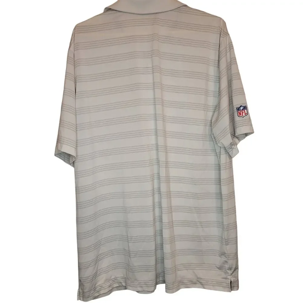 Nike On Field Mens Dri Fit New England Patriots Athletic Polo Shirt Size XXL